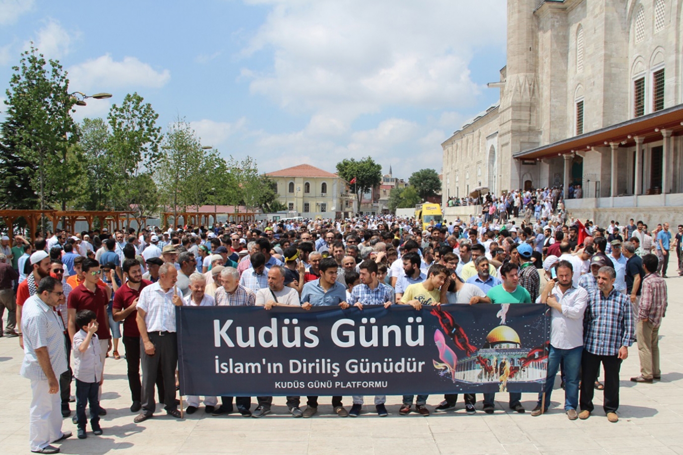 İstanbul’da Kudüs’ün özgürlüğü için yürüyüş yapıldı